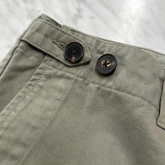 Miles Leon Olive Green Cotton Adjustable Waist Patch Pocket Chino Trouser UK32 - Picture 7 of 16